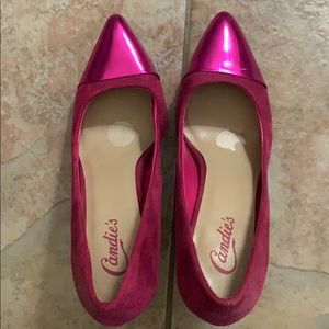 Candie’s pink heels